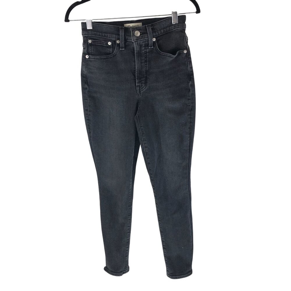 Madewell Womens The Perfect Vintage Jeans High-Rise Black Skinny Size 24